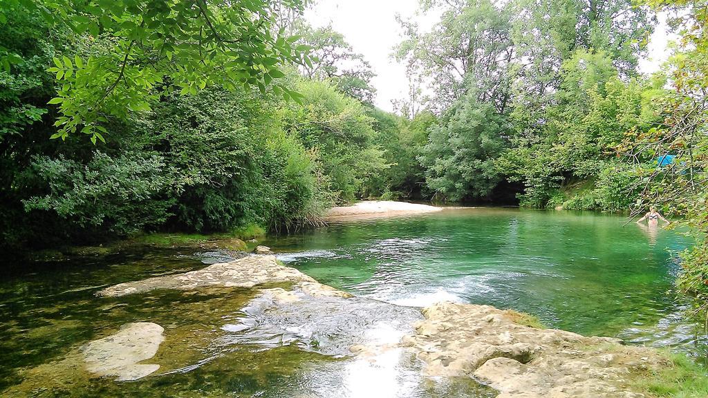 Au Pied Du Chateau - 5 A 11 Personnes - Baignade-Canoe-Piste Cyclable A 100 M Castelnaud La Chapelle Ngoại thất bức ảnh